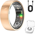 Health Smart Ring Fitness Tracker with GPS Route for Men Women, Step/Heart Rate/Blood Oxygen/Blood Pressure/Sleep Monitoring for iPhone & Andriod, No App Subscription (Rose Gold, #7)