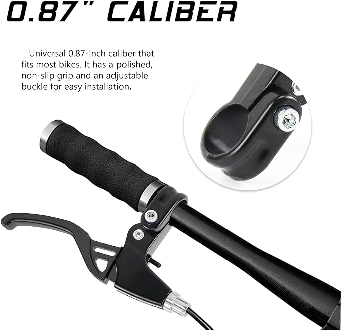 V-Type Bike Brake Set, Complete Universal Bike Front and Rear MTB Brake, Bicycle Brakes, Inner and Outer Cables, Include Brakes Lever Calipers Multi-Tool Wrenches