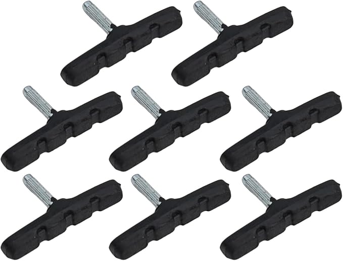 Bicycle Brake Pads Cantilever MTB Road Bike V Brake Holder Pads 55mm Threadless Post Blocks Shoes Cycling Brake Parts(8PCS)