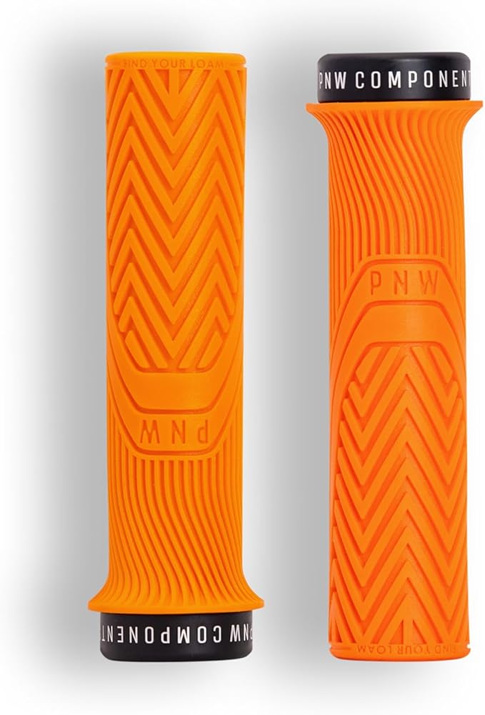 PNW Components Loam MTB Bike Grips – Lock-On Mountain Bike Handlebar Grips – 25A Tacky Rubber – Ergonomic Trail & Enduro Grip – 30mm or 34mm – Multiple Colors