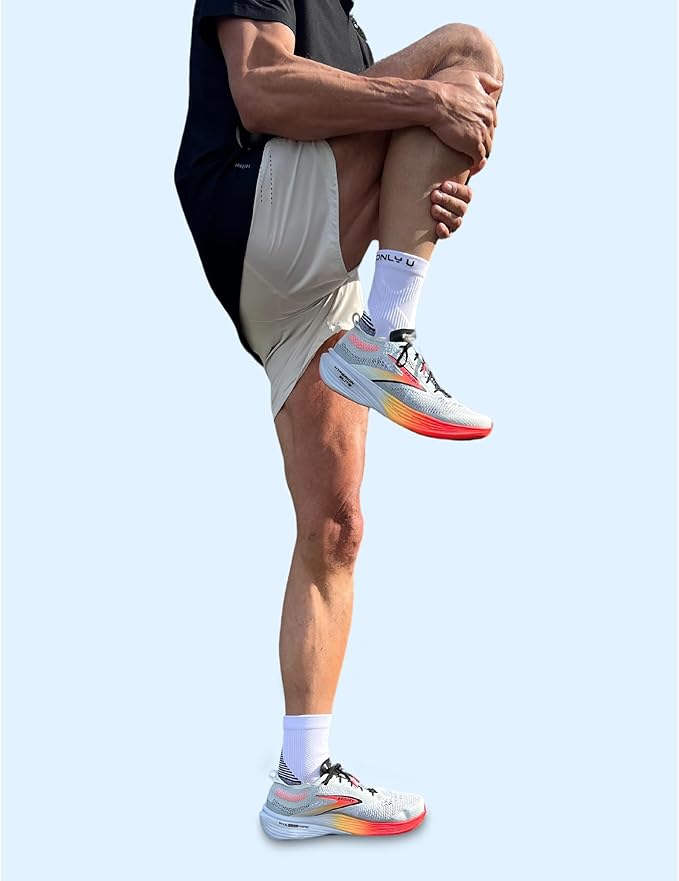 only U Quarter Running Socks – Premium Performance Moisture-Wicking Athletic Socks with Cushioned Anti-Blister Arch Support