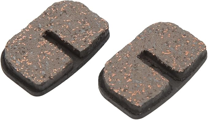 Bike Brake Pads Set Excellent Heat Dissipation Water Resistance for Competitive Roads Copper Fiber, Steel Back Plate