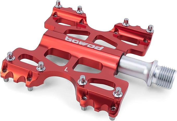 Bike Pedals 9/16" Lightweight Non-Slip Bicycle Platform Pedals - Fits Most Adult Bikes & Mountain Bikes &MTB, Road Bikes and Slip-Resistant Design