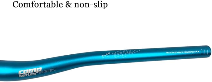 Wake 31.8mm MTB Mountain Bike Handlebar, Aluminum Alloy Mountain Bike Bicycle Riser Handlebar Extra Long 720/780mm with Paint Matte Surface (Blue, 720mm)