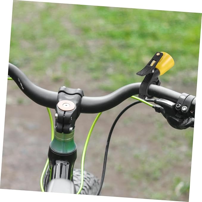 Mini Copper Bike Bell and Adults, Yellow Vintage Bicycle Bell with Crisp Sound, Suitable for Mountain Bikes, Road Cycling, and Scooters Outdoor Accessories