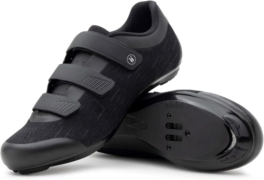 Tommaso Strada Mens SPD & Peloton Shoes—2 in 1 Cycling Shoes—Install Your Own Delta or SPD Cleats for Spin Bikes, Indoor Cycles or Most Mens Bicycles—Explore Bike Accessories