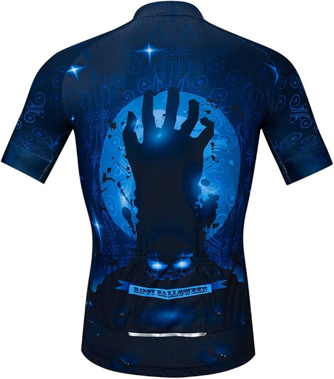 Men's Cycling Jerseys Wolf Print Bicycle Shirts Summer Road Bike Clothes Quick Dry Breathable