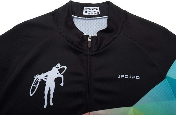 JPOJPO Men's Cycling Jersey Bike Shirt Short Sleeve MTB Summer Clothing Bicycle Tops Jacket S-3XL