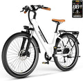 1000W/1500W Peak Electric Bike for Adults,up 80 Miles Removable Battery Ebike, 26/24''" UL Certified Electric Mountain E Bike,Adult Electric Bicycles for Commute Beach Snow