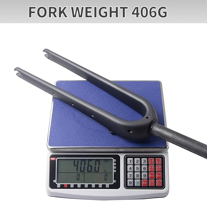 Gravel 700C Carbon Fiber Rigid Fork Road Bike Forks QR 9 * 100mm 1-1/8" 28.6mm Straight/Tapered Tube Hard Front Fork Front Fork Bikes for 55C Tires Disc Brake