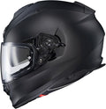 ScorpionEXO Ryzer Full Face Motorcycle Helmet with Pinlock Ready Shield with Integrated Speaker Pockets DOT ECE Approved Solid (Matte Black - Large)