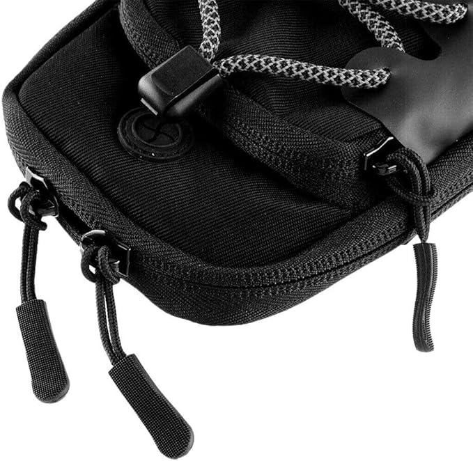Motorcycle Handlebar Storage Bag with USB Charging Port, Waterproof Pouch for Sur-ron Light Bee X Segway, Black