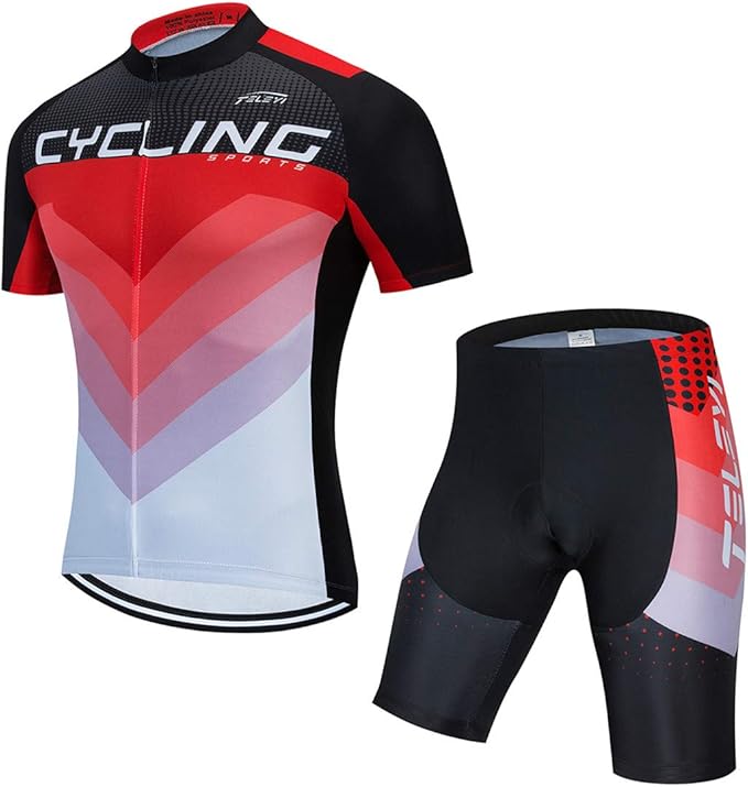 Cycling Jerseys Sets Short Sleeve Bike Clothing Suits Bicycle top Men MTB Jersey Breathable Summer