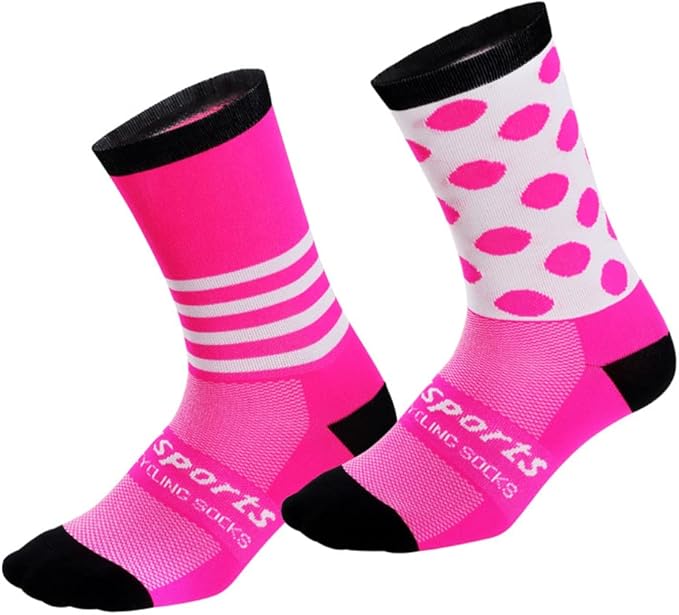 Cycling Socks Pro Mens Womens Riding Socks Bicycle Bike Sport Ankle Athletic Socks XC MTB BMX Black Pink Blue Green Orange