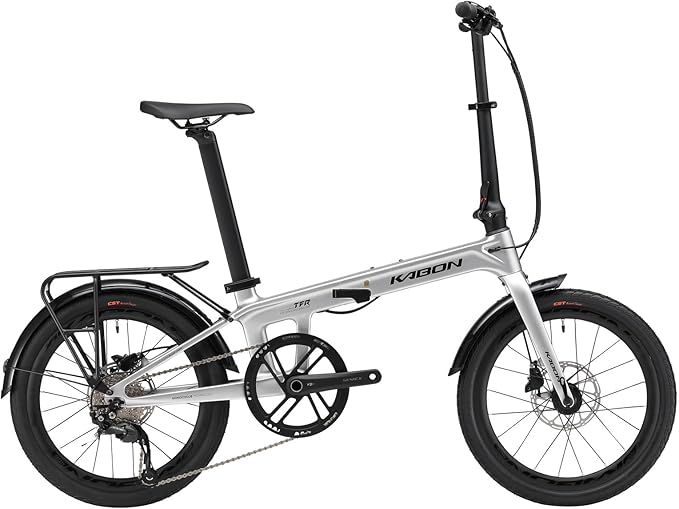 KABON Folding Bike for Adults, Carbon Fiber Mini Compact Folding Bike for Women Commuters City Foldable Bicycle 20inch Wheel