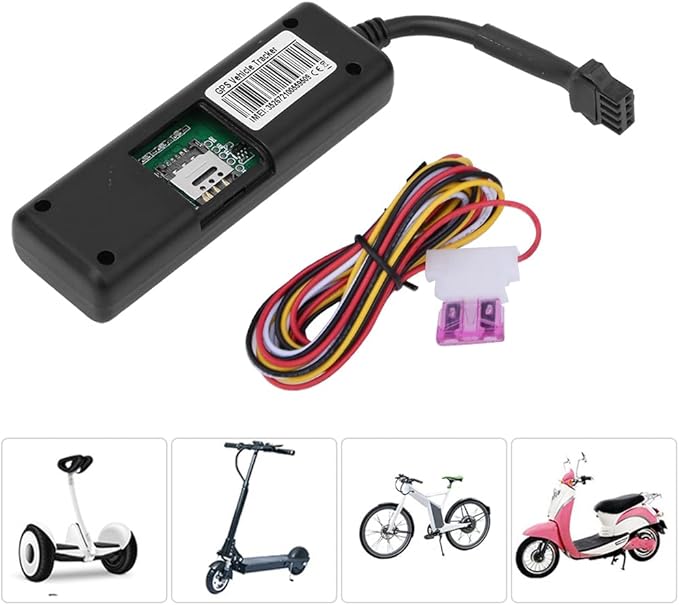 GPS Tracker for Electric Scooters Real Time Tracking Device with AGPS Dual Positioning System for M365 Scooter Accessories Plastic Black 3.3x1.1x0.6inch