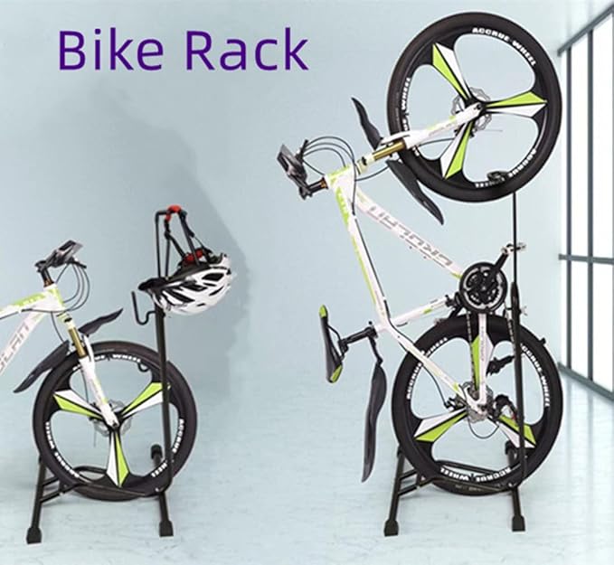 Bike Stand Floor Stand Bicycle Type Parking Rack Vertical Bracket for Bicycles, 3-in-1 Parking Maintenance and Storage Function, are Suitable for All Kinds of Mountain Bikes and Road Bikes
