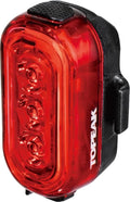 Topeak TailLux 100 USB Rear Bike Light (Red/Black) – 100 Lumen USB-Rechargeable Tail Light with Dual-Color LEDs, 4 Lighting Modes, and Universal Mount for Aero or Round Seatposts