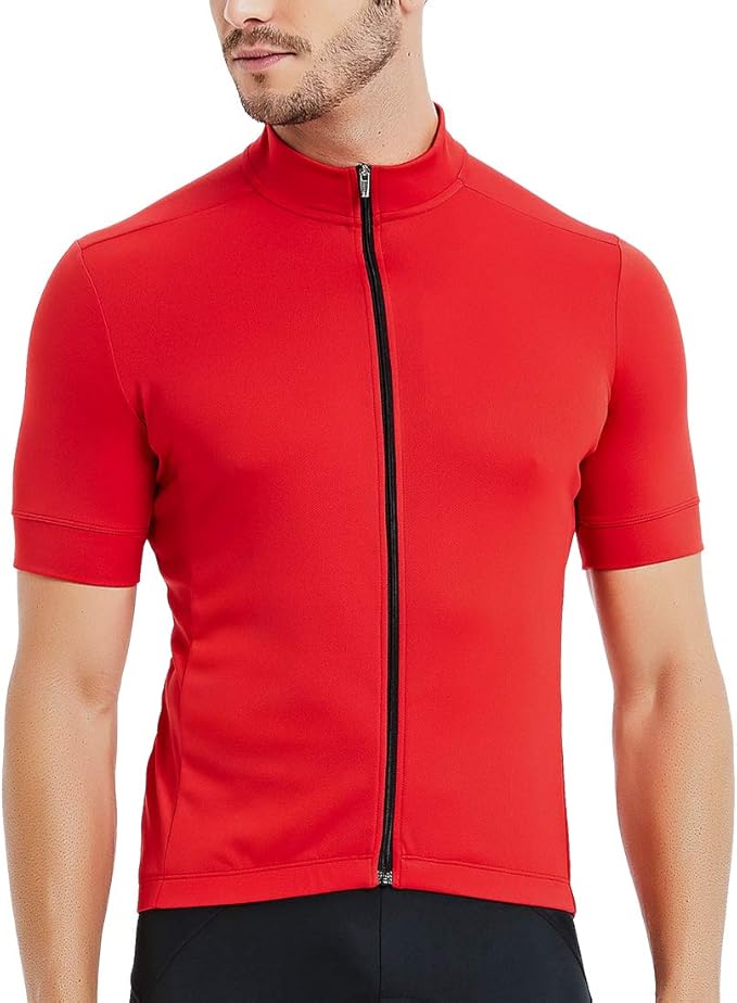 CATENA Men's Cycling Jersey Short Sleeve Shirt Running Top Moisture Wicking Workout Sports T-Shirt