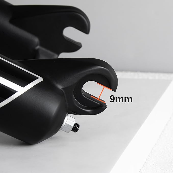 BOLANY Fat Tire MTB Suspension Fork, 20/26 x 4.0 inch 1 1/8 Straight Tube 100mm Travel Spacing Hub 135mm Manual Lockout 9mm QR Oil Spring Front Forks for Snow Beach XC Mountain Bike