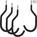 SMARTOLOGY Heavy Duty Bike Hook, 4 Pack Regular Size Bicycle Hangers, Ceiling or Vertical Wall Storage Hooks
