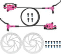 MEROCA M800 Mountain Bike Hydraulic Disc Brakes Hydraulic Bike Brakes Front 800mm and Rear 1400mm with PM Adapter for 160mm Rotor