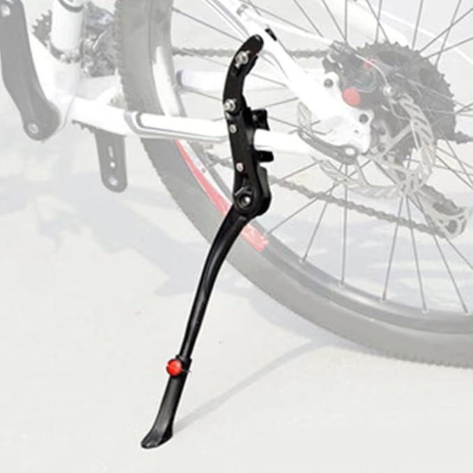 BAFOVY Adjustable Bike Kickstand, Aluminum Alloy Rear Side Bicycle Stand with Height Adjustment from 48cm to 52cm, for Mountain Road BMX Bikes