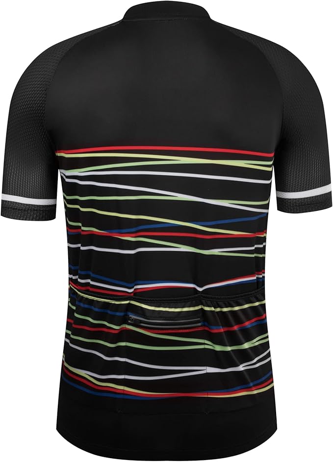 Coconut Ropamo CR Mens Cycling Jersey Short Sleeve Road Bike Shirt with 3+1 Zipper Pockets Breathable Quick Dry