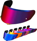 PSLER i90 Visor - HJ-33 Helmet Tinted Visor i90 Face Shield Motorcycle Helmet Visor for i90 HJ-33,Blue Purplish Red