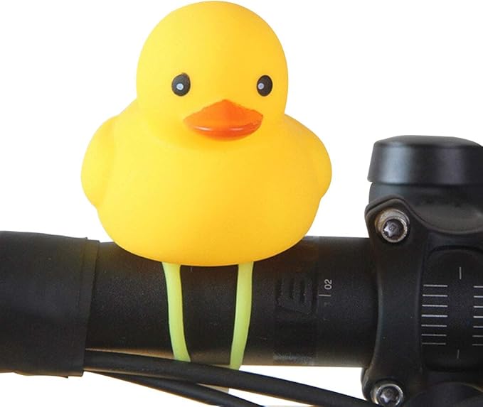 GARASANI Duck Bike Bell, Rubber Duck Bicycle Accessories, Bicycle Horns Mountain Bike Handlebar Light Bicycle Accessories