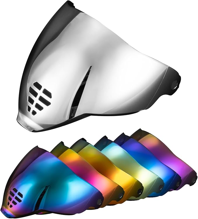 PSLER IC-06 visor- Icon Airflite Face Shield Motorcycle Helmet Visor Accessories Replacement for Icon Airflite IC-06，Silver