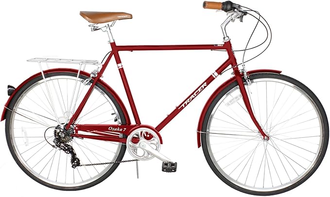 Tracer Osaka Hybrid Bikes for Women/Men,Steel Frame, 7-Speed/Inter-3 Speed, 700c Wheels,City Bike,Comfort Bike,Commuter Bike,Womens Bike Multiple Color