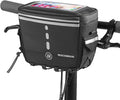ROCKBROS Bike Handlebar Bag, 3L Waterproof Electric Scooter Bag with TPU Touchscreen, Bicycle Front Storage Pouch Bag, Cycling Accessories for Mountain Bikes, E-Bikes & Folding Bicycles