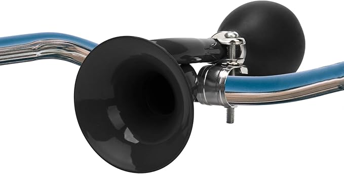 Coolrunner Bugle Horn, Retro Clown Horn, Kids Bike Horn, Classic Vintage Metal Twist Loudspeaker Siren Hooter Snail Air Horn for Vehicles Bicycles Golf Cart