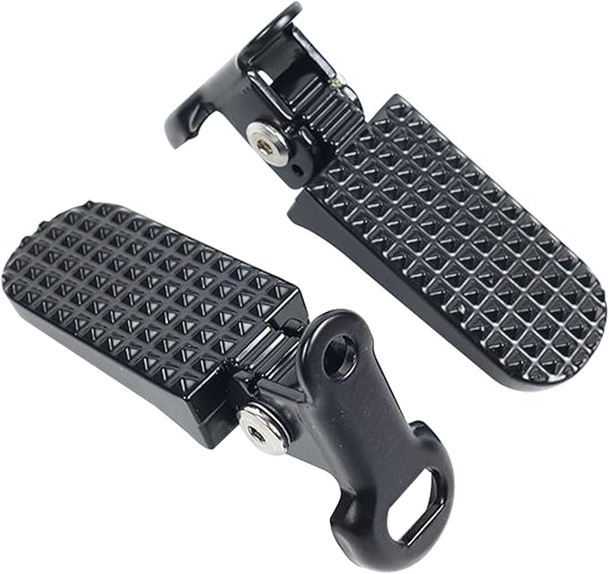 1 Pair Mini Bike Foot Pegs,Bike Rear Pedals Aluminium Alloy Non Slip Bicycle Pegs Quick Release Foot Plates Pedals for Mountain Cycle and Folding Bicycle