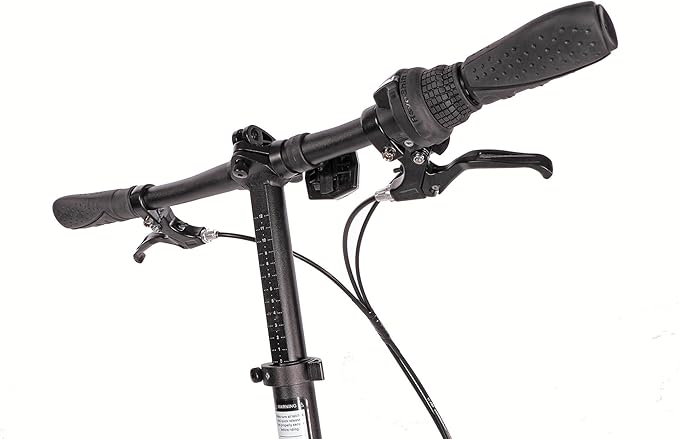ZiZZO Campo 20 inch Folding Bike with 7-Speed, Adjustable Stem, Light Weight Frame