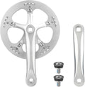 ZUKKA Bicycle Crankset 42/46/52 Teeth Aluminum Alloy Crankset with Double Chain Cover 170mm Arm for MTB Mountain Bike Compatible with 6/7/8/9/10 Speeds Bike Square Type