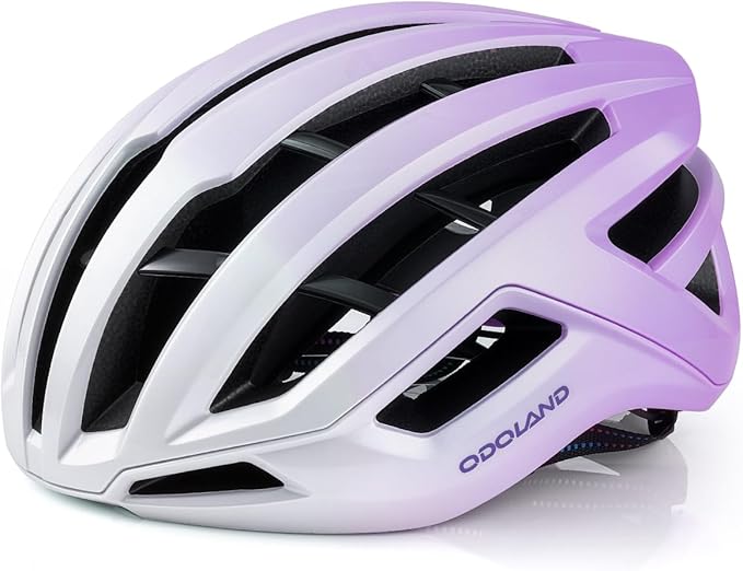Odoland Adult Bike Helmet - Super Ventilation & Impact-Resistant Frame, Adjustable Dial System Lightweight Bicycle Helmet for Mountain, Commuting, Road Cycling