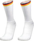 Aero Socks Cycling Aero Socks For Men Anti-Slip Silicone Aero White Line Cycling Sports Running Socks 6-11