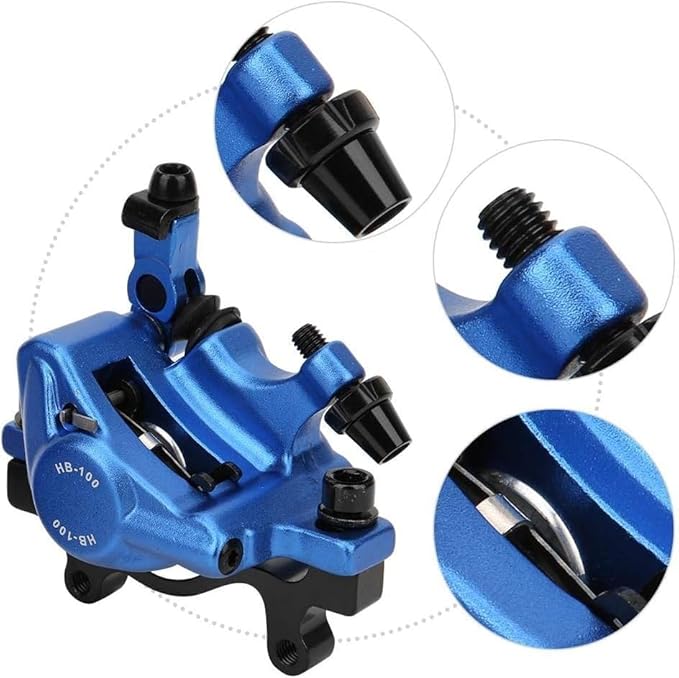 Zoom XTECH HB100 Mountain Bike Hydraulic Line Pulling Disc Brakes Electric Folding Car Mountain Road Bike Line Pull Oil Brake Disc Brake Set