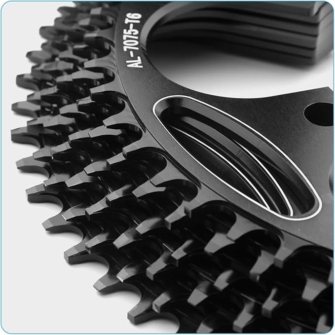110/130 BCD Chainring 36/38/40/42/44/46/48/50/52/54/56/58/60T 5 Screws Round Narrow Wide Bicycle Chainring for 9/10/11 Speed Road Bike Folding Bicycle