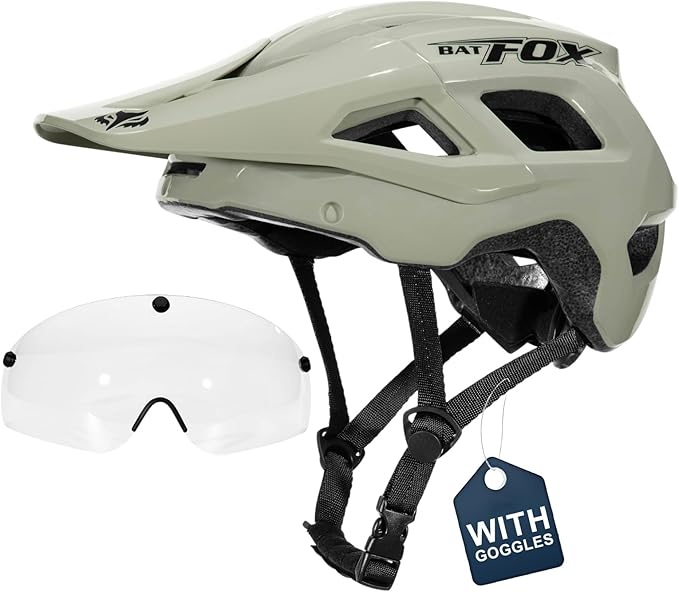 BATFOX NTA 8776 E-Bike & Mountain Bike Helmet for Adults Youth, E-MTB Cycling Helmet for Men Women (52-60CM)