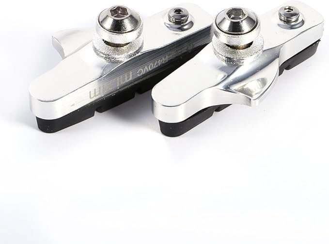 Tbest Road Brake Pad Blocks MTB BMX Mountain Bike V Brake Pads Brake Blocks 2pcs Aluminium Alloy Road Brake Shoes Drawer Style Brake Pads for Mountain Bike Cycling