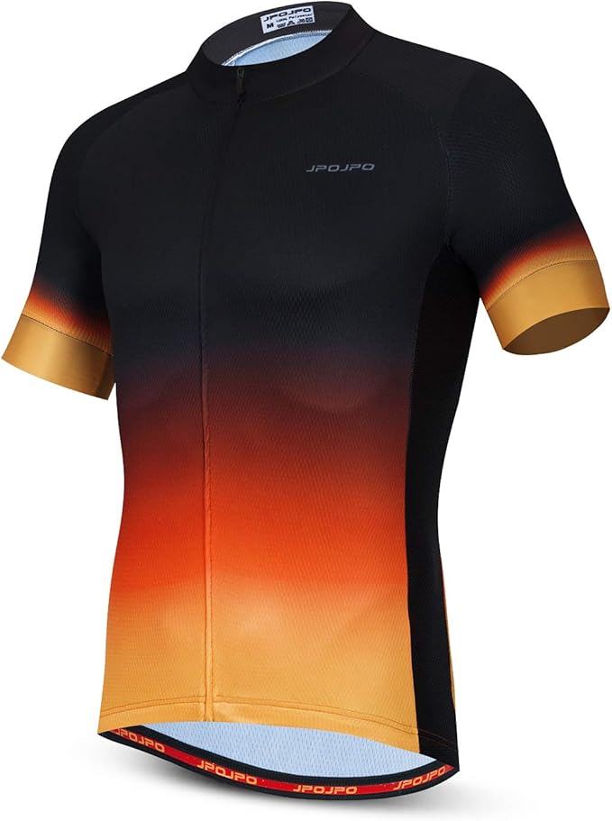 JPOJPO Men's Cycling Jersey Bike Shirt Short Sleeve MTB Summer Clothing Bicycle Tops Jacket S-3XL