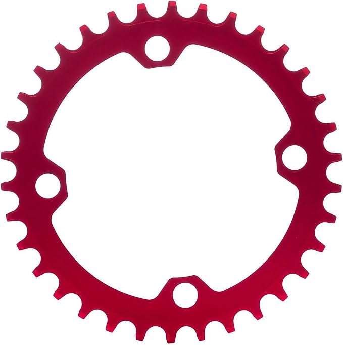 YBEKI Pro-Grade 104BCD Chainring (30-52T) CNC 7075-T6 Aluminum Narrow-Wide MTB/Road Round Oval Bike Chainwheel | Shimano/SRAM 8-11 Speed Compatible | 573MPa Strength(Black/Red/Blue)