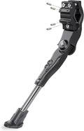 CyclingDeal Adjustable Rear Mount Bicycle Kickstand | Sturdy & Durable Bike Kickstand for 24-29" Adult & Kid Bicycles, MTB & 700C Road/Hybrid Bikes | Premium Quality Full Aluminium w/New Clamp Design