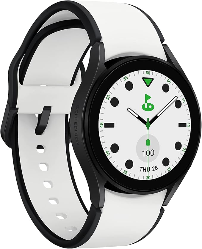 SAMSUNG Galaxy Watch 5 Golf Edition, 40mm Bluetooth Smartwatch w/ Body, Health, Fitness and Sleep Tracker, Improved Battery, Enhanced GPS Tracking, US Version, Gray Bezel w/Two-Tone Band