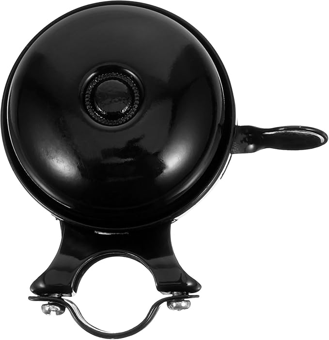 Milisten Vintage Bicycle Bell Double-Sided Loud Iron Ringing Bell Black Multi-Function Portable Cycling Accessory for Outdoor Riding