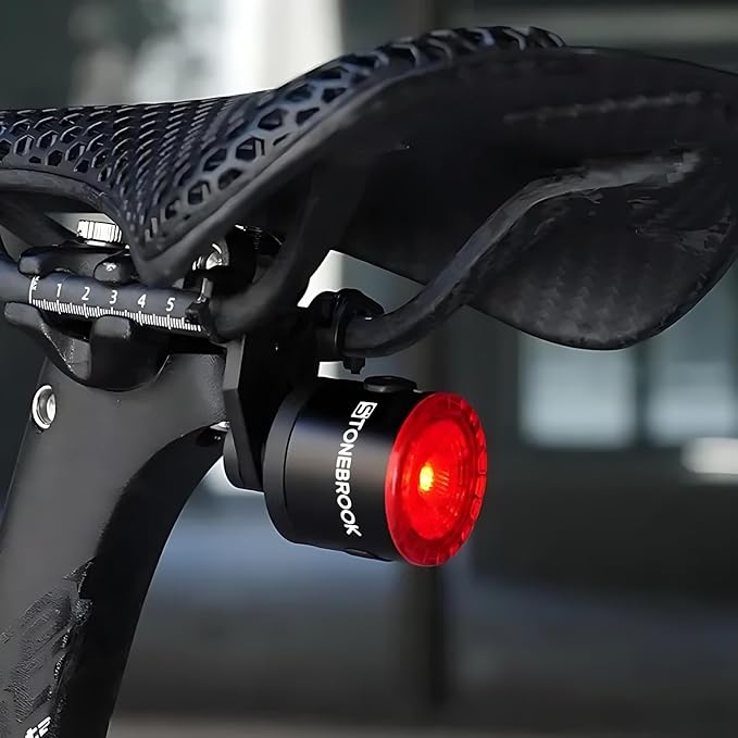 STONEBROOK 1800LM Bike Lights Set, Bicycle Headlight and Tail Light Set, Rechargeable Headlight & 7-Mode Taillight, IP65 Waterproof, Emergency USB Charging,Fahrradlampe for Night Riding