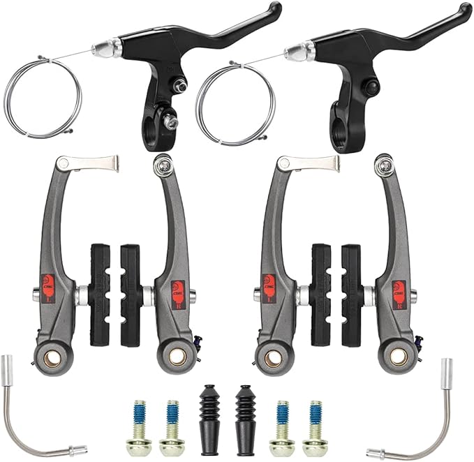 CNC Mountain Bike V Brake Set, Bicycle V Brake for Front/Rear,Linear Pull Bike Rim Brakes for MTB BMX Road Bike Cantilever Brakes.